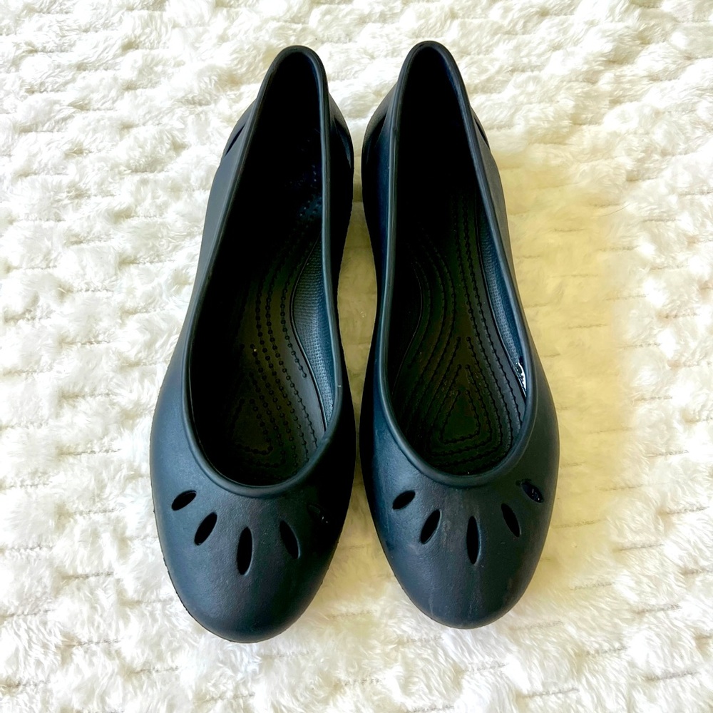 Crocs Women's Kadee Black Ballet Flats Shoes Size 7